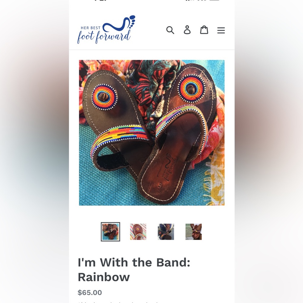 Her Best Foot Forward sandals